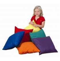 17” Soft Floor Pillows 6 Piece Set